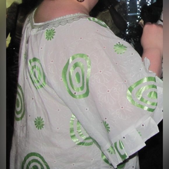 Traditional African Long Kaftan Plus Size from Nigeria - Picture 4 of 9